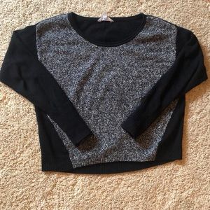 Black and white sweater